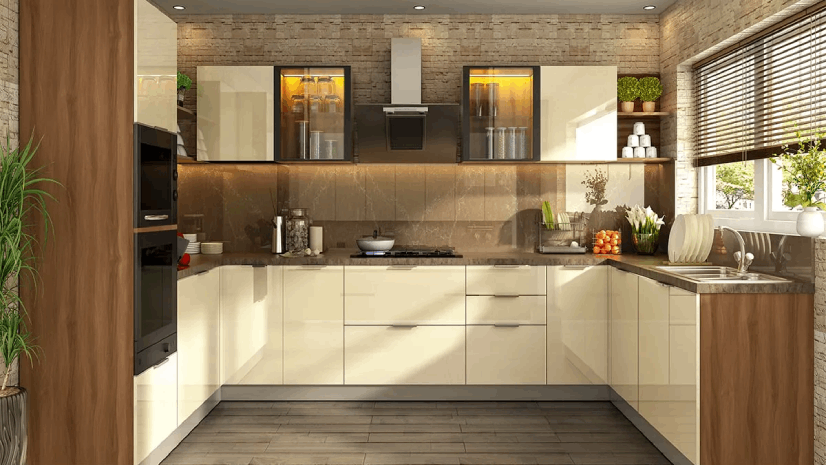 Modular Kitchen design with storage ideas