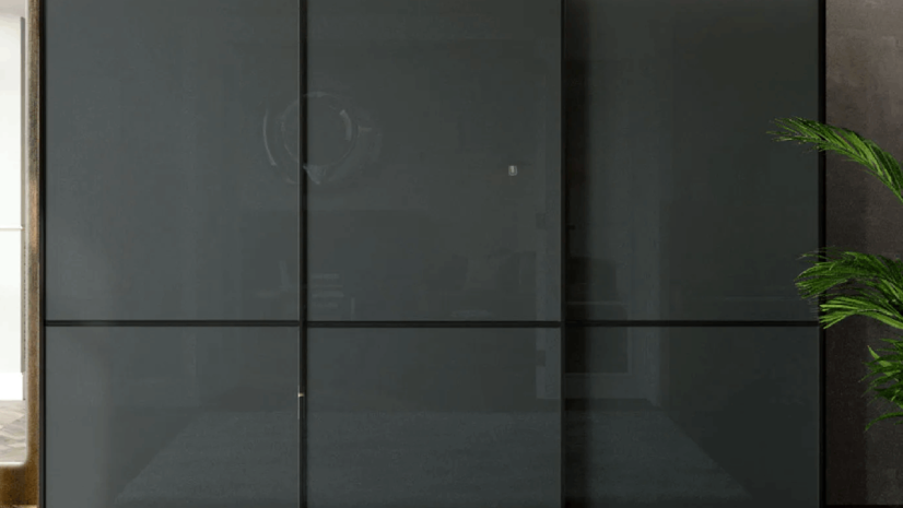 Handle-less shutters wardrobe