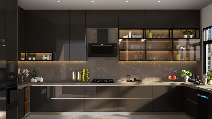 small open kitchen interior design