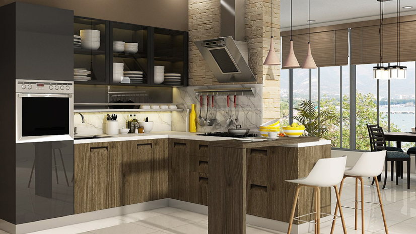 Small Open Kitchen Interior Design