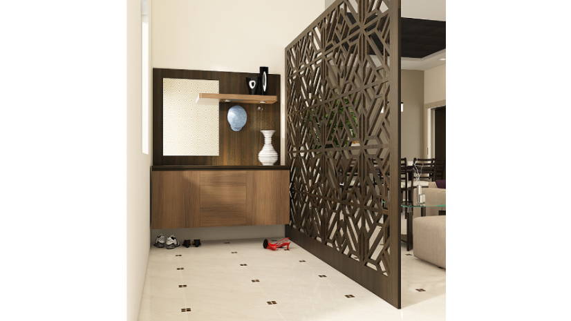 Partition Design for Living Room and Dining Hall