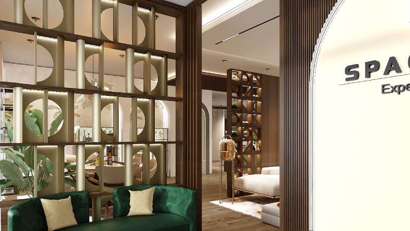 Modern Partition Design for Living Room
