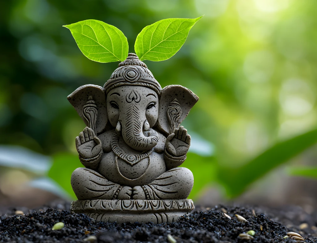 plantable seed Ganesha idol