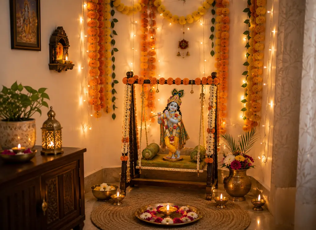 krishna janmashtami decoration ideas at home