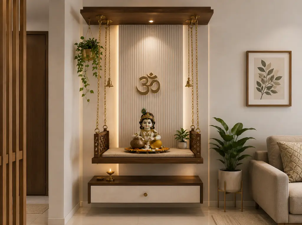 simple janmashtami decoration