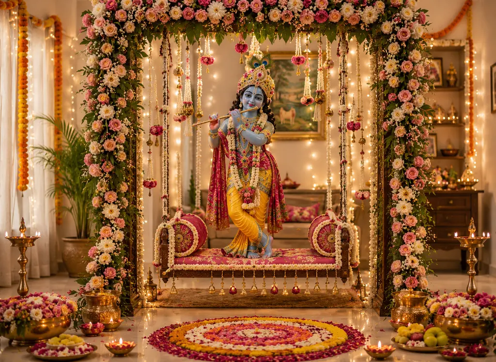 wall decoration ideas for janmashtami