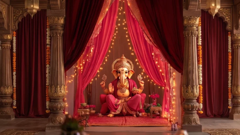 ganpati decoration ideas at home